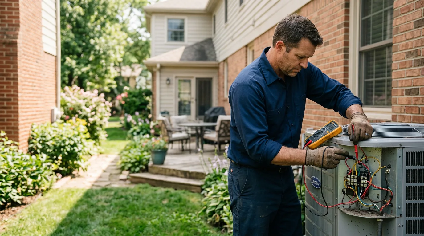 HVAC technician working near Butte, MT